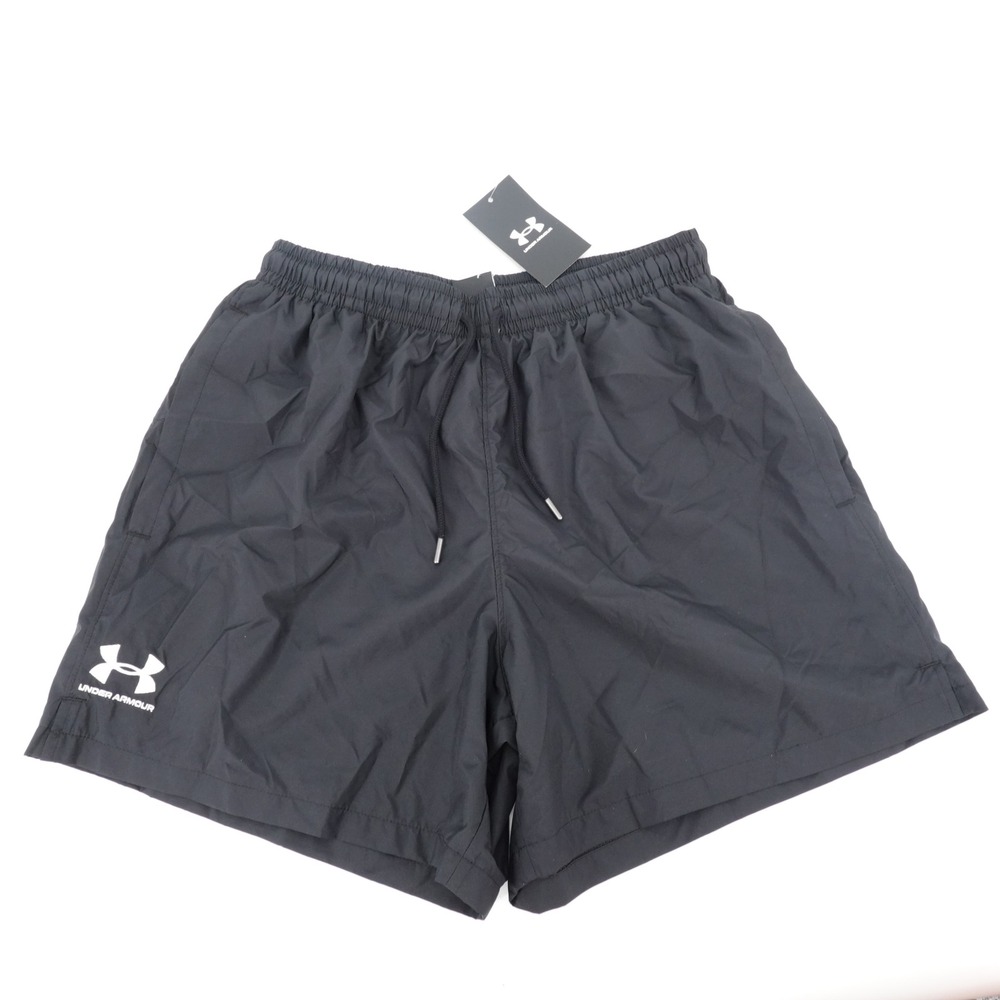 Under Armour Mens Essential Volley Shorts Black Athletic Size Medium NEW